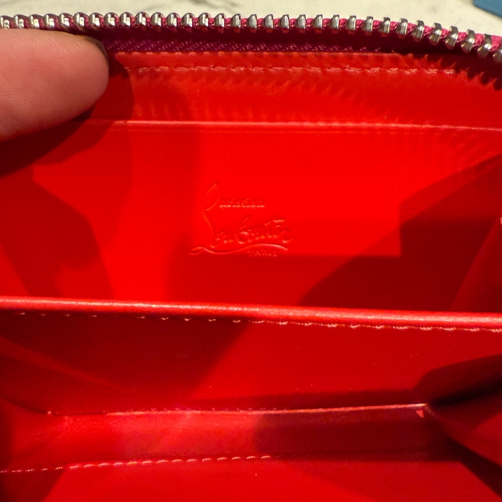 Christian louboutin spike panettone coin purse pink and red - Picture 14 of 16